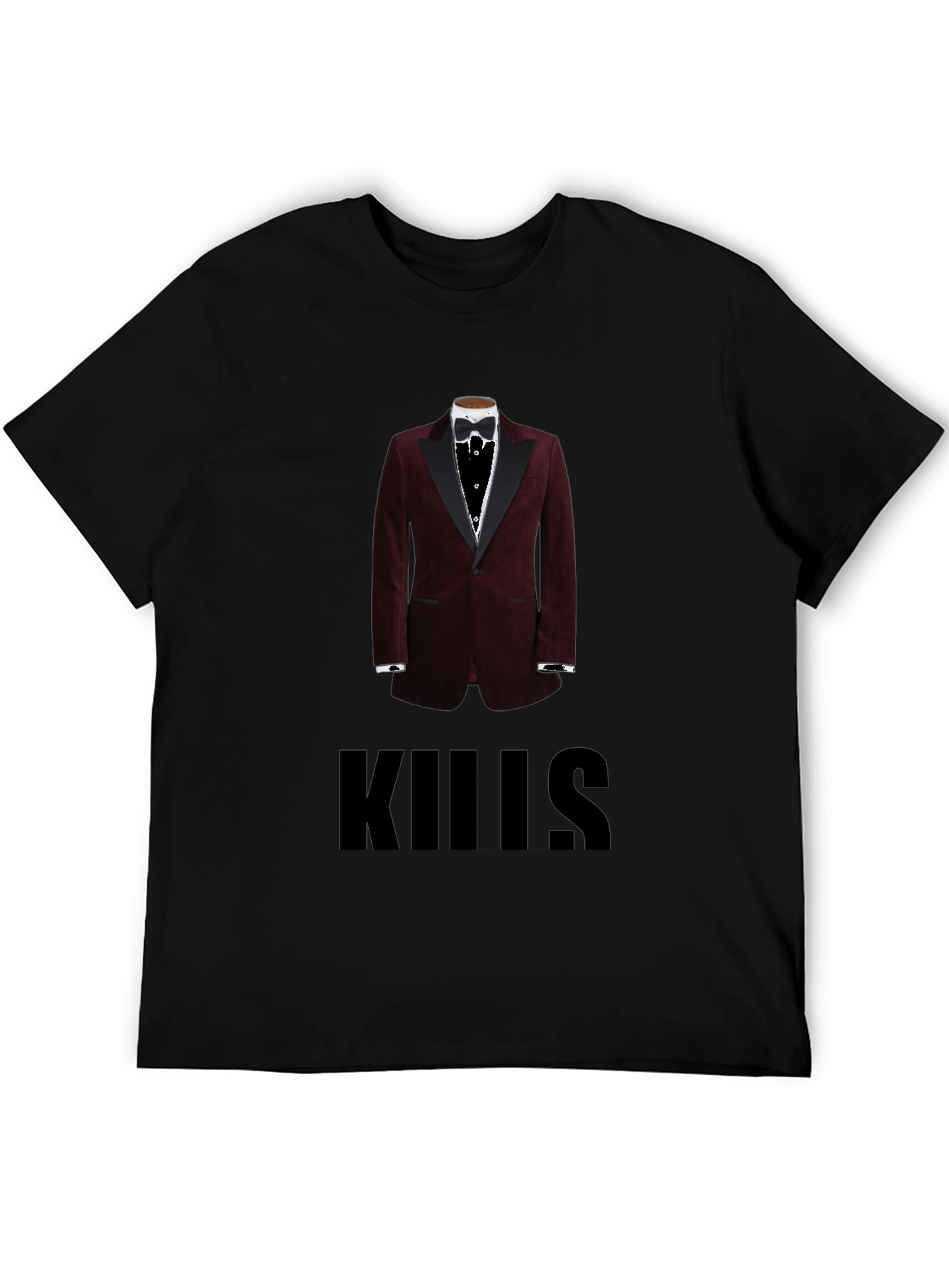 Mens Kills Tuxedo Graphic T-Shirt - Black