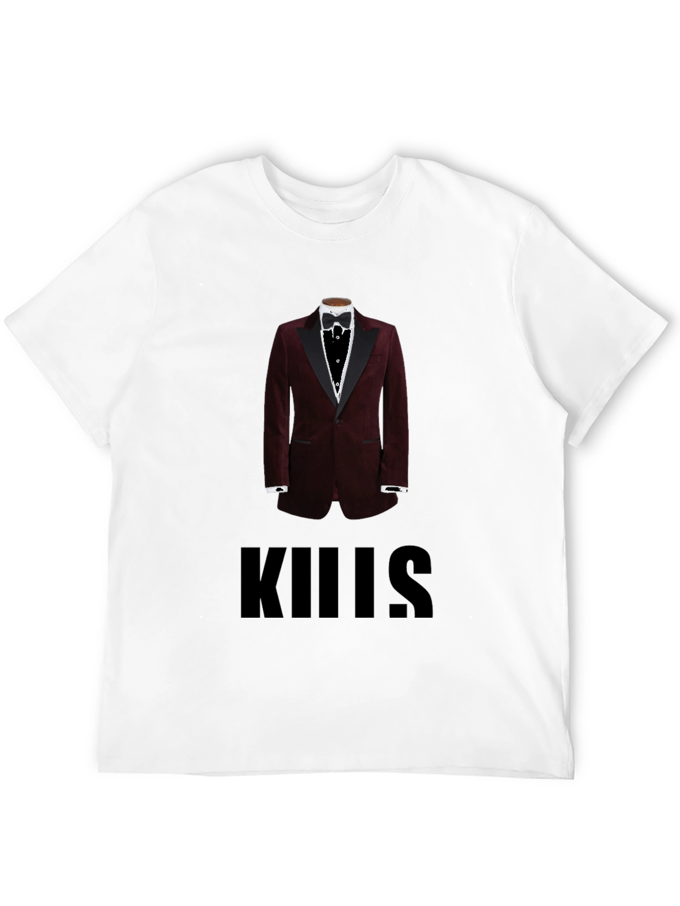 Mens Kills Tuxedo Graphic T-Shirt - Black