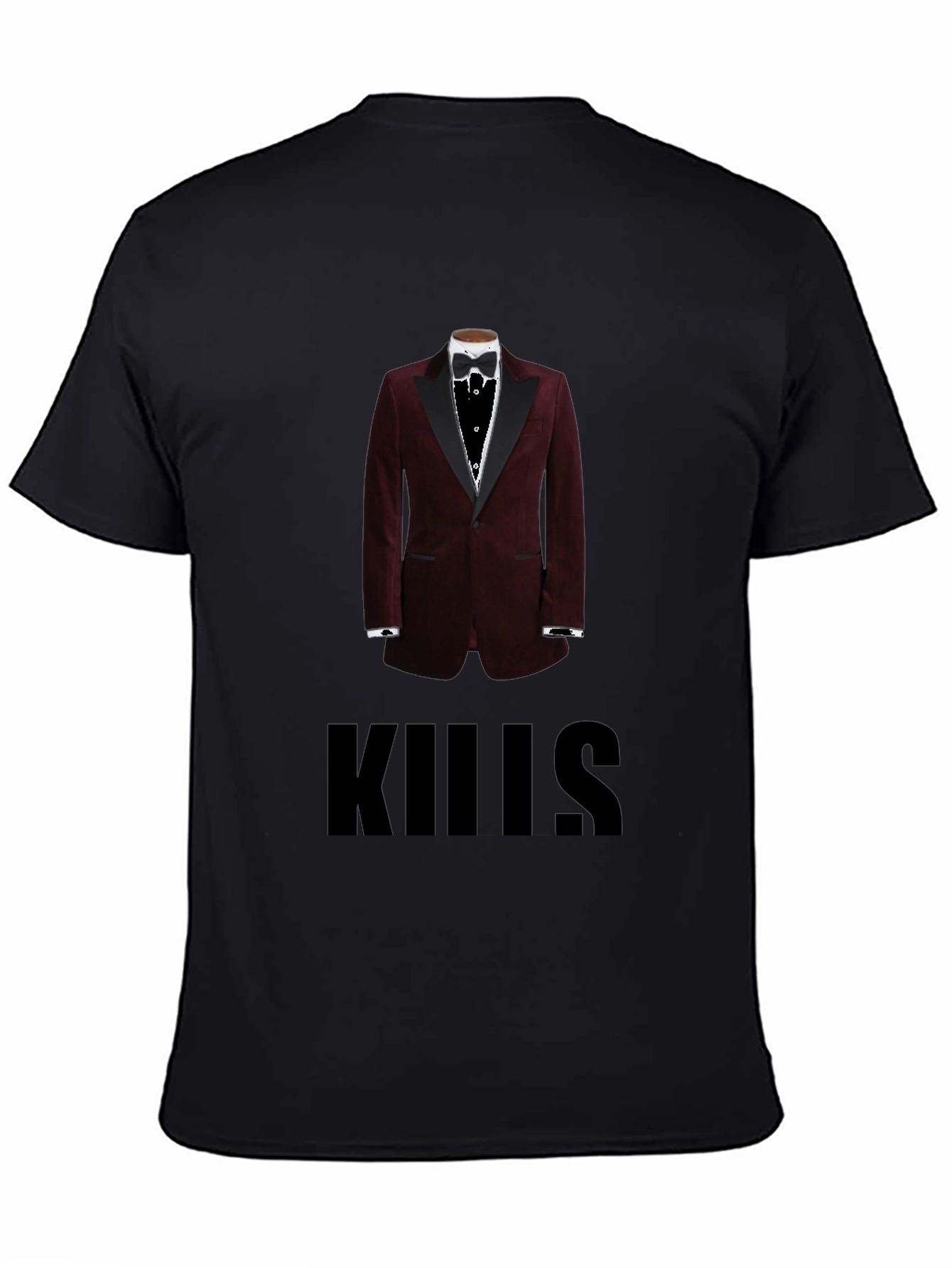 Mens Kills Tuxedo Graphic T-Shirt - Black