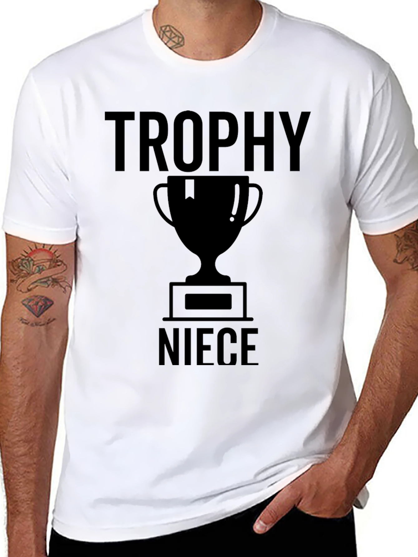 Trophy Niece Black Graphic T-Shirt