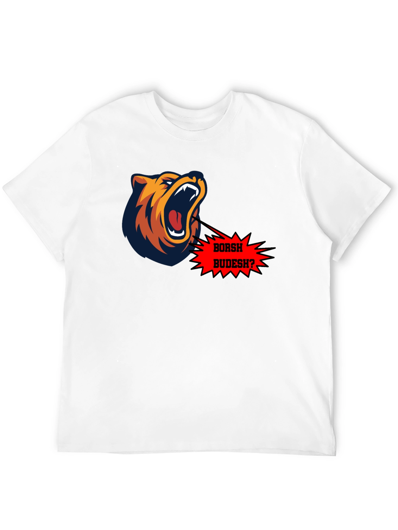 Borsh Budesh? Bear Graphic Black T-Shirt