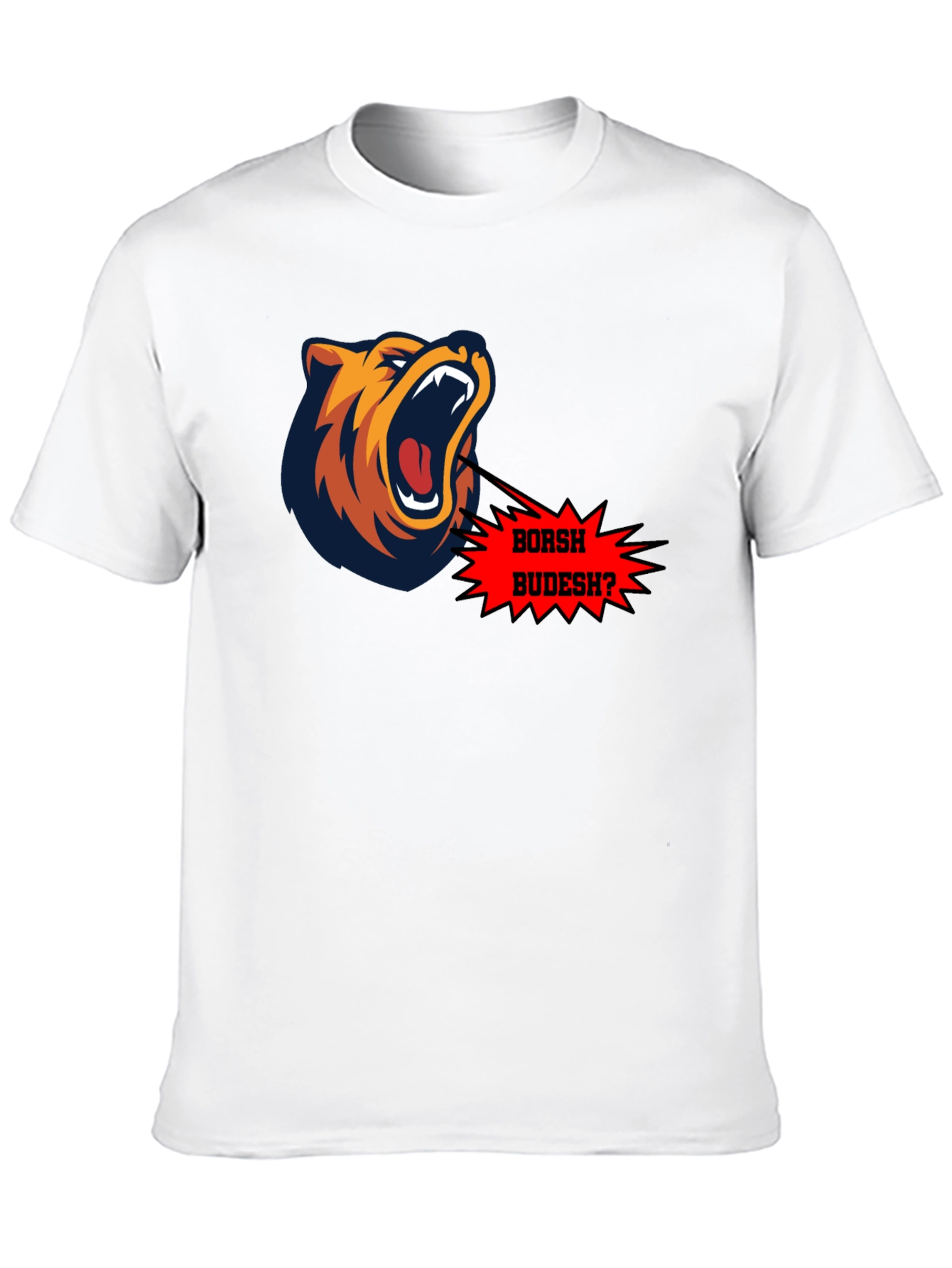 Borsh Budesh? Bear Graphic Black T-Shirt