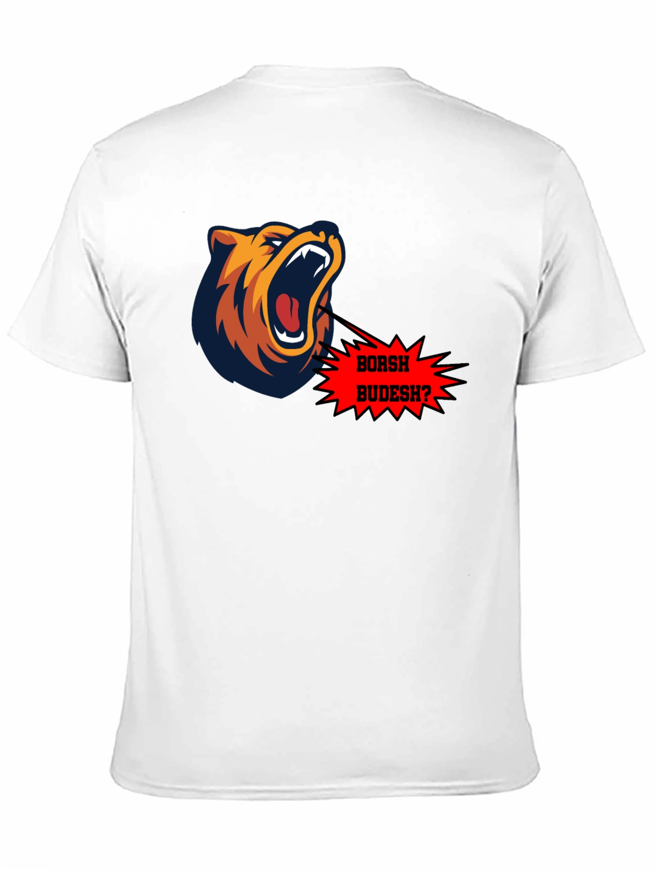 Borsh Budesh? Bear Graphic Black T-Shirt
