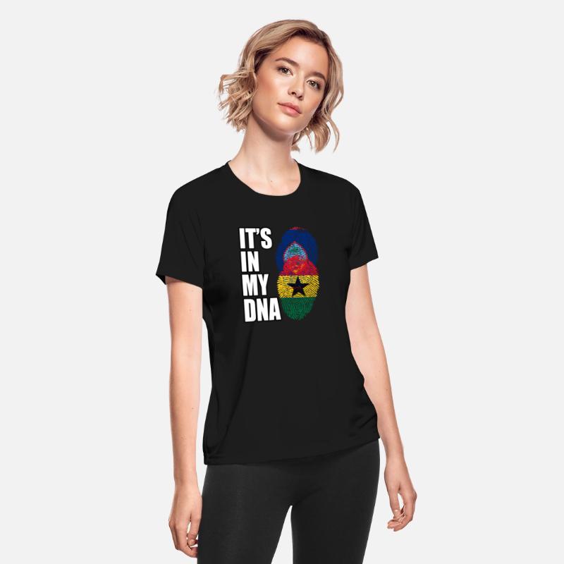 Guam And Ghanaian Mix Heritage DNA Flag