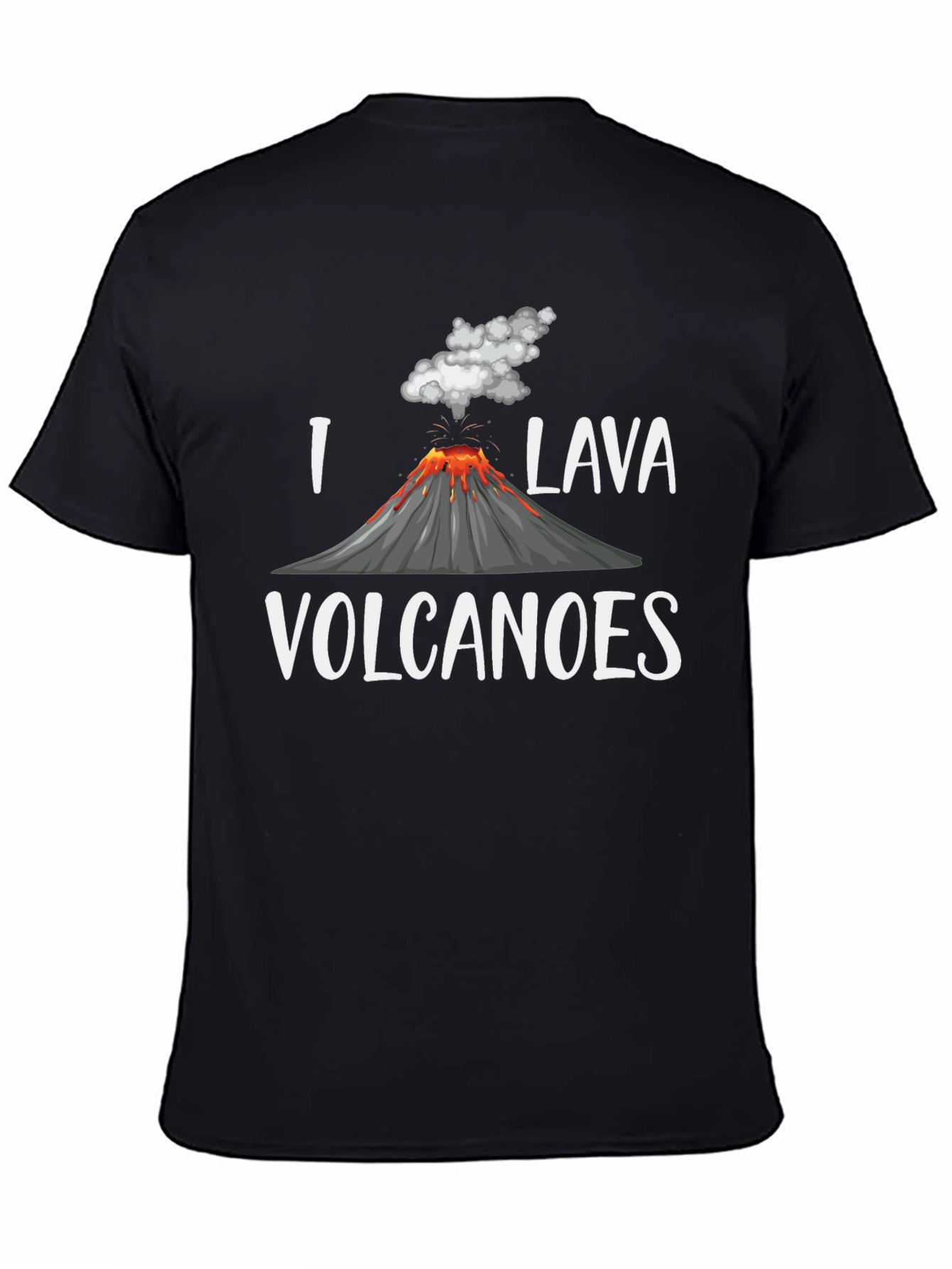 I Lava Volcanoes Black Graphic T-Shirt