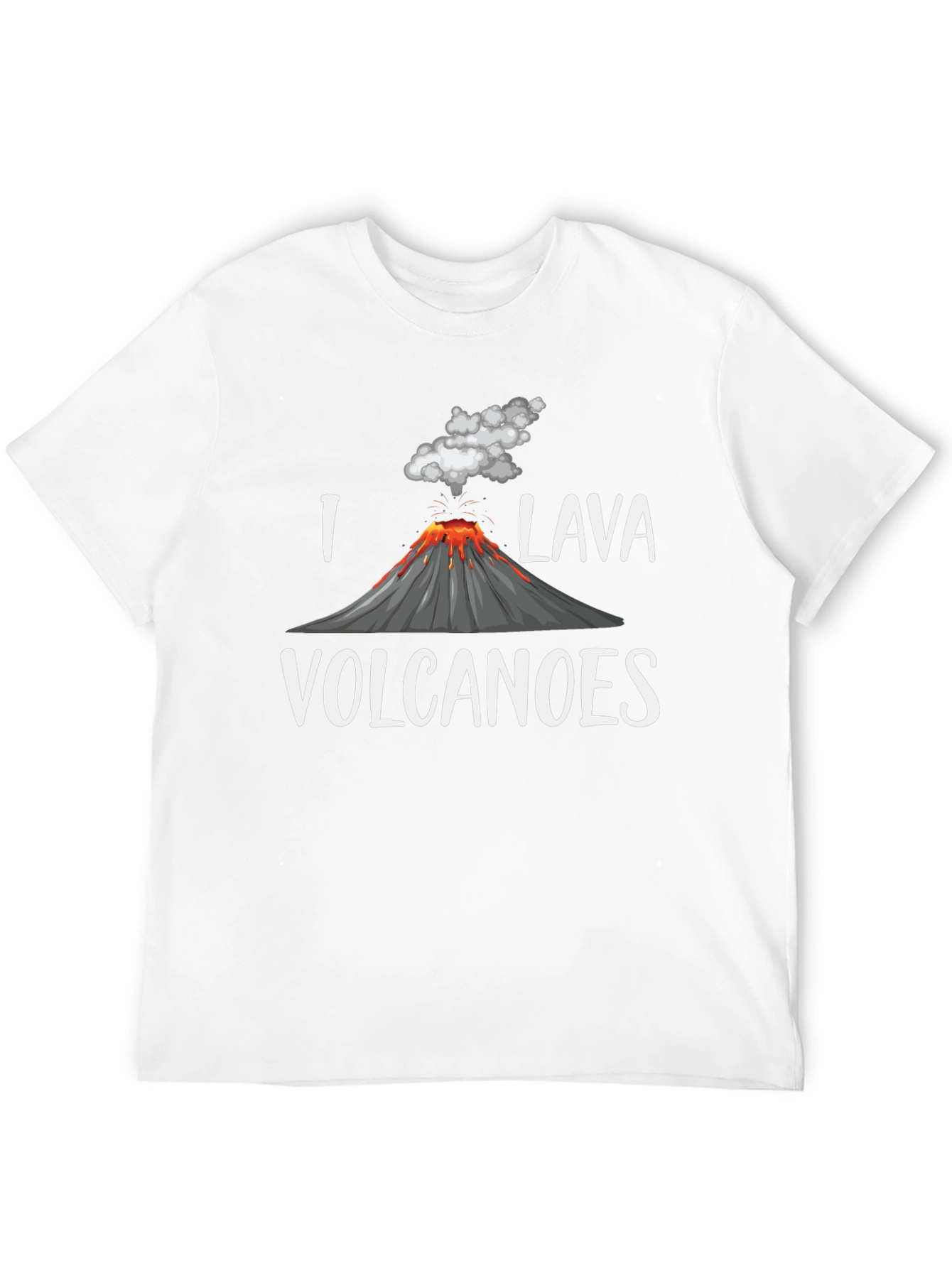 I Lava Volcanoes Black Graphic T-Shirt