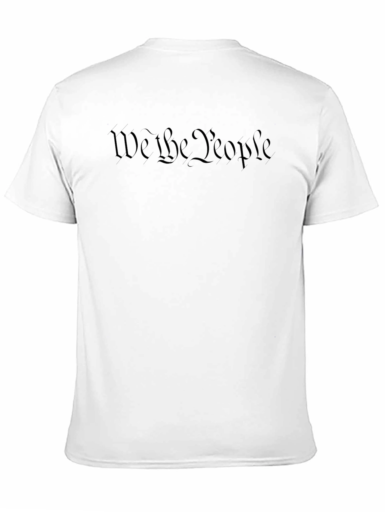 We The People Black Graphic Tee