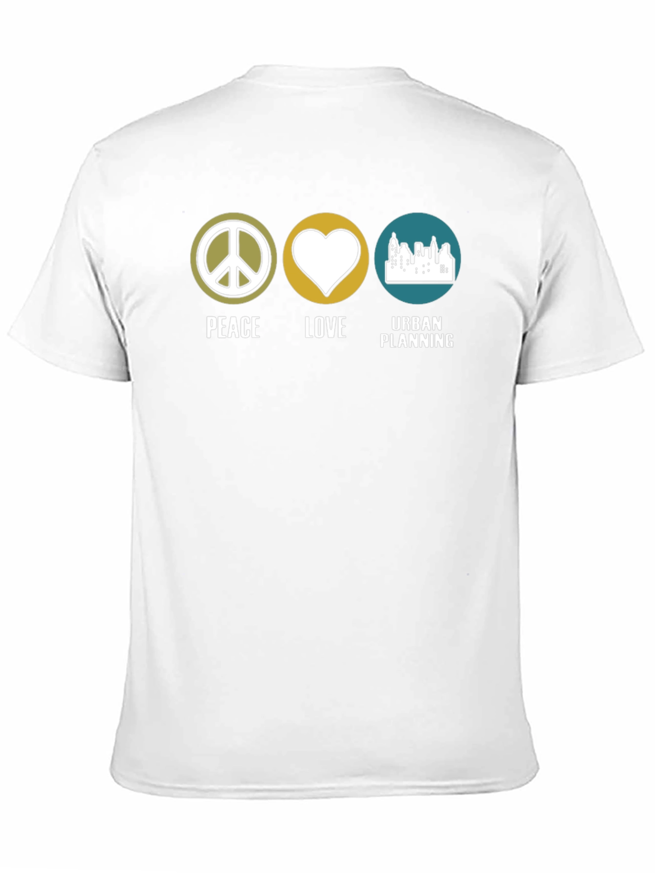 Peace Love Urban Planning Graphic Tee - Black