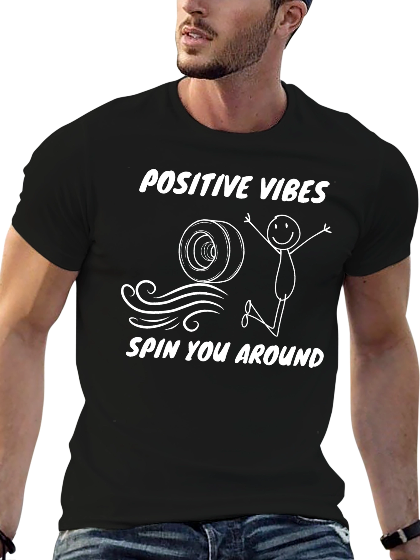 Positive Vibes T-Shirt - Spin You Around