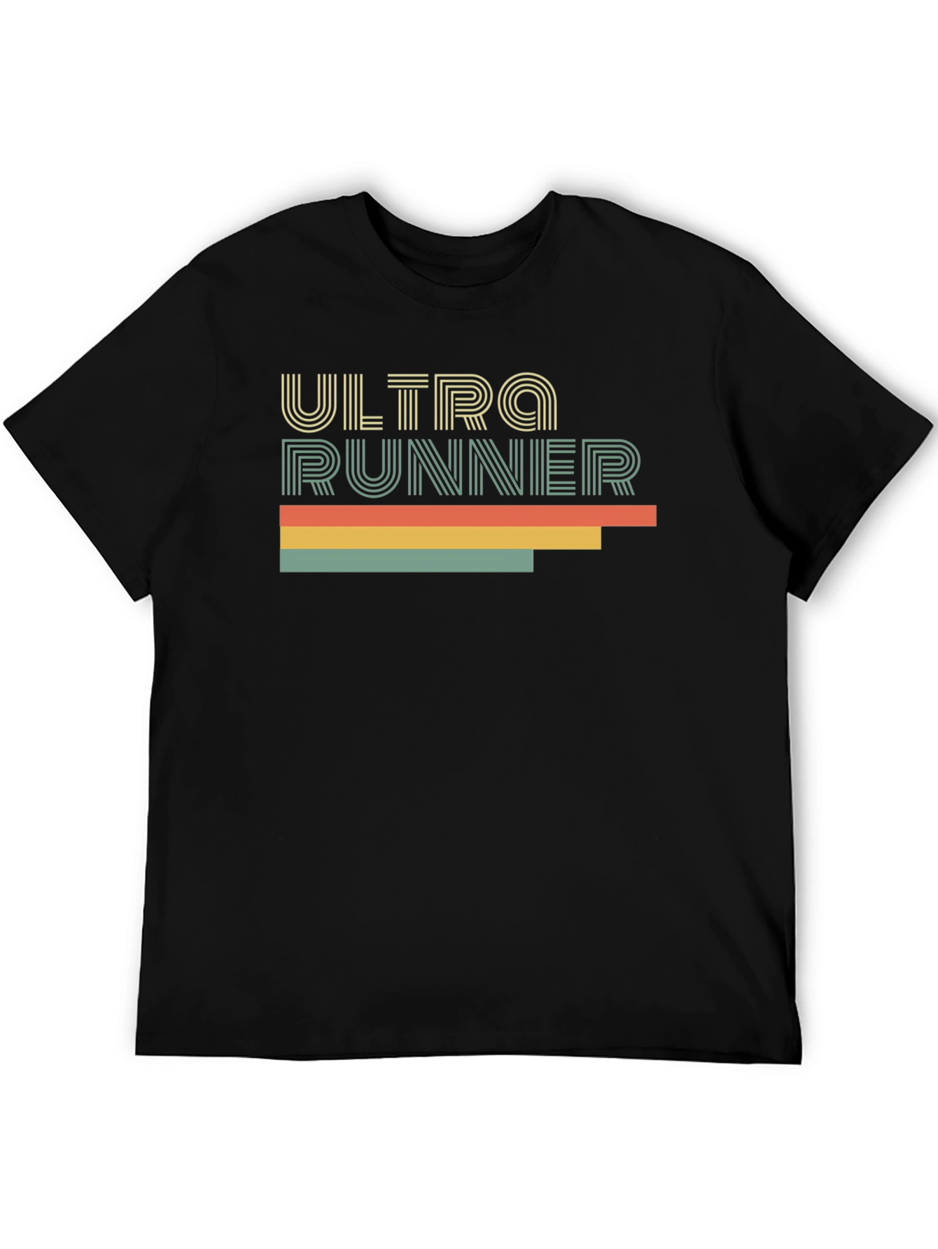 Ultra Runner Retro Style Black T-Shirt