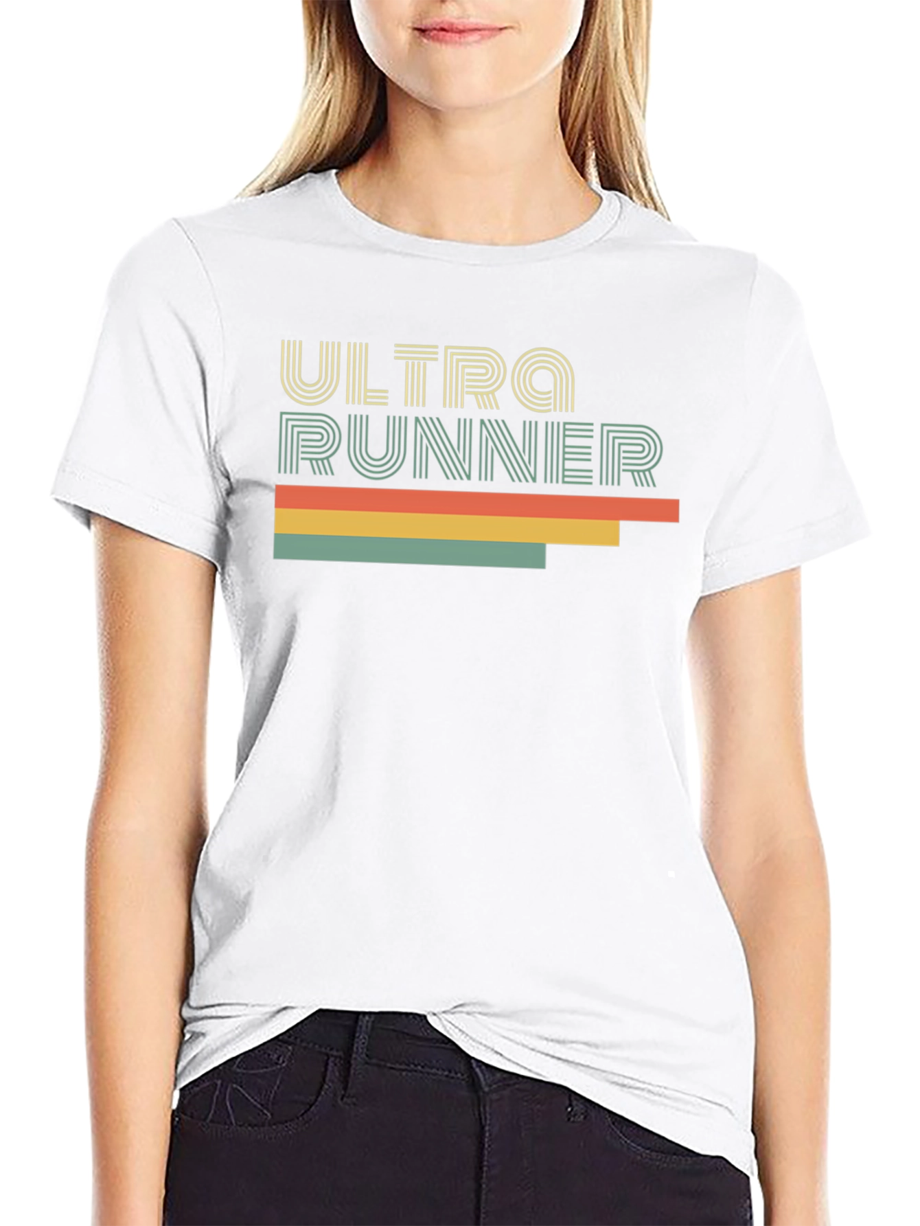 Ultra Runner Retro Style Black T-Shirt