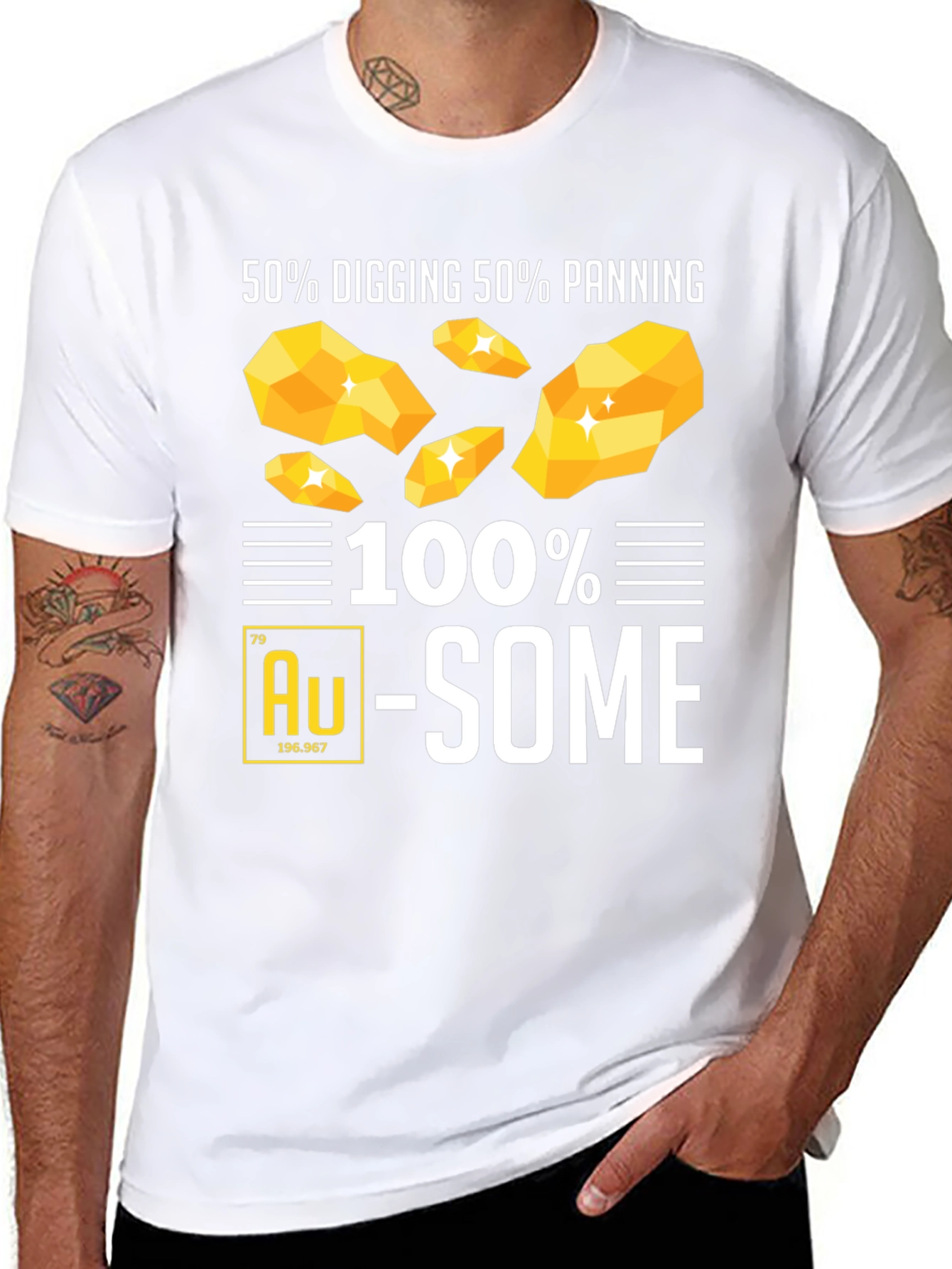 100% Au-Some Gold Panning T-Shirt
