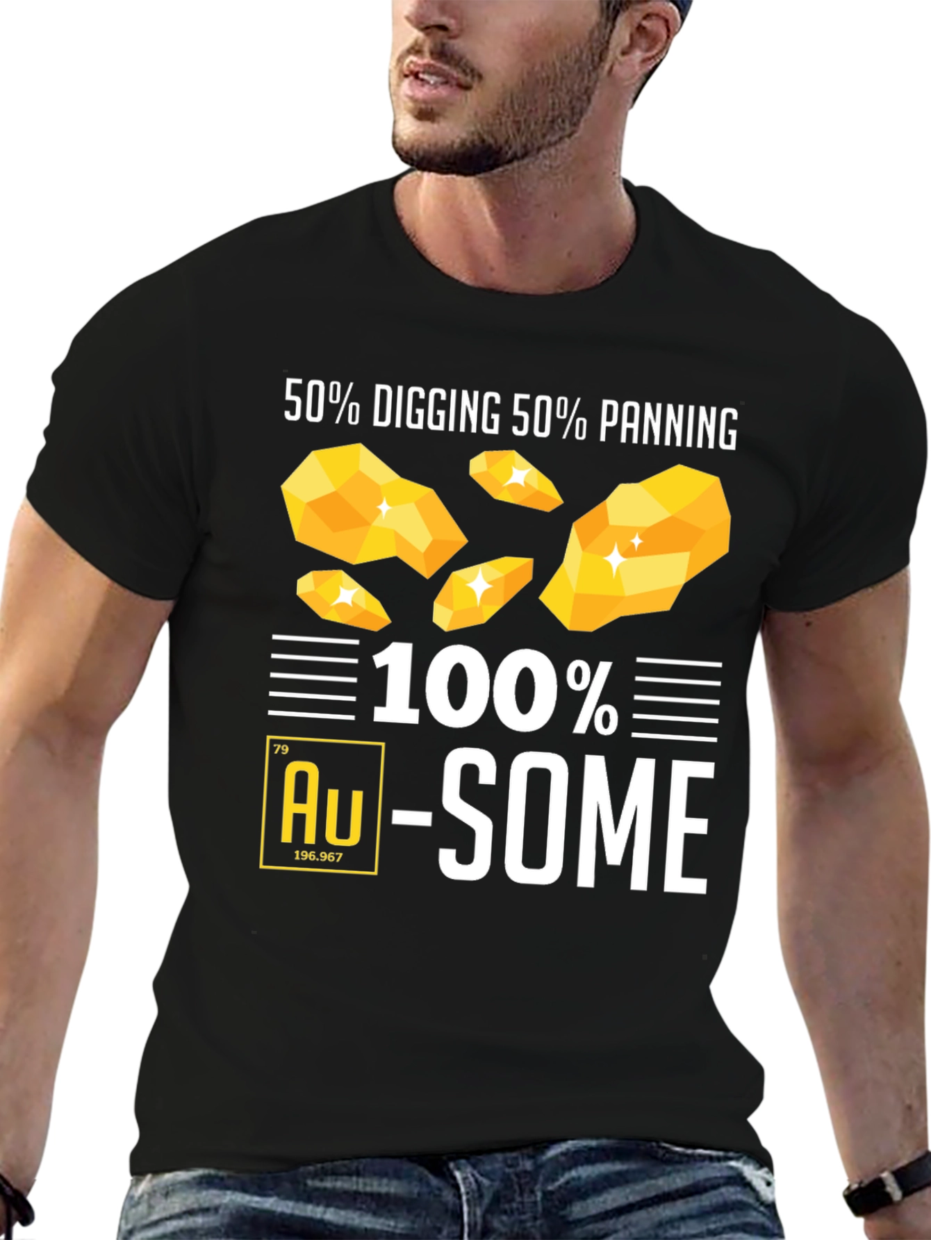 100% Au-Some Gold Panning T-Shirt