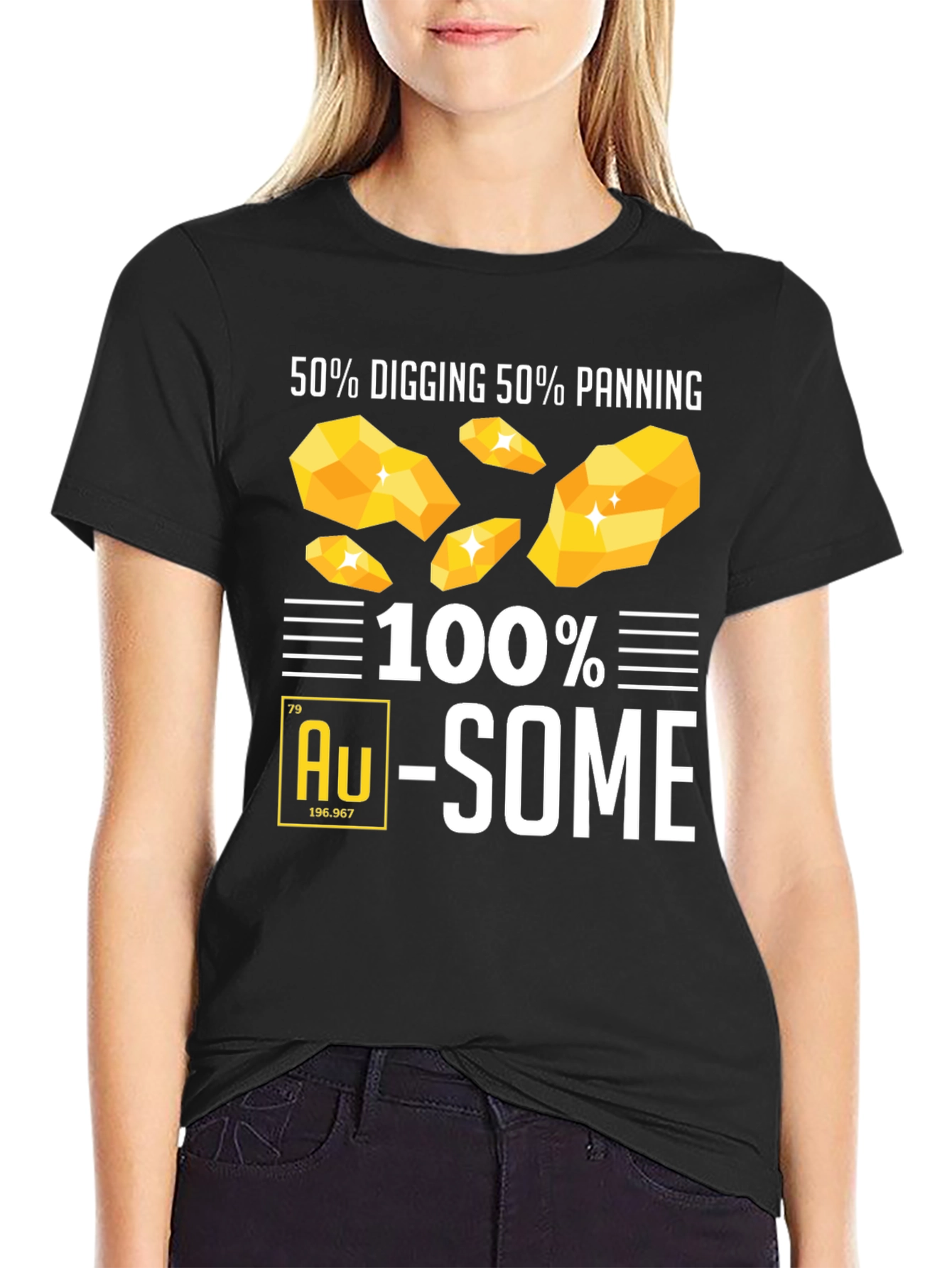 100% Au-Some Gold Panning T-Shirt