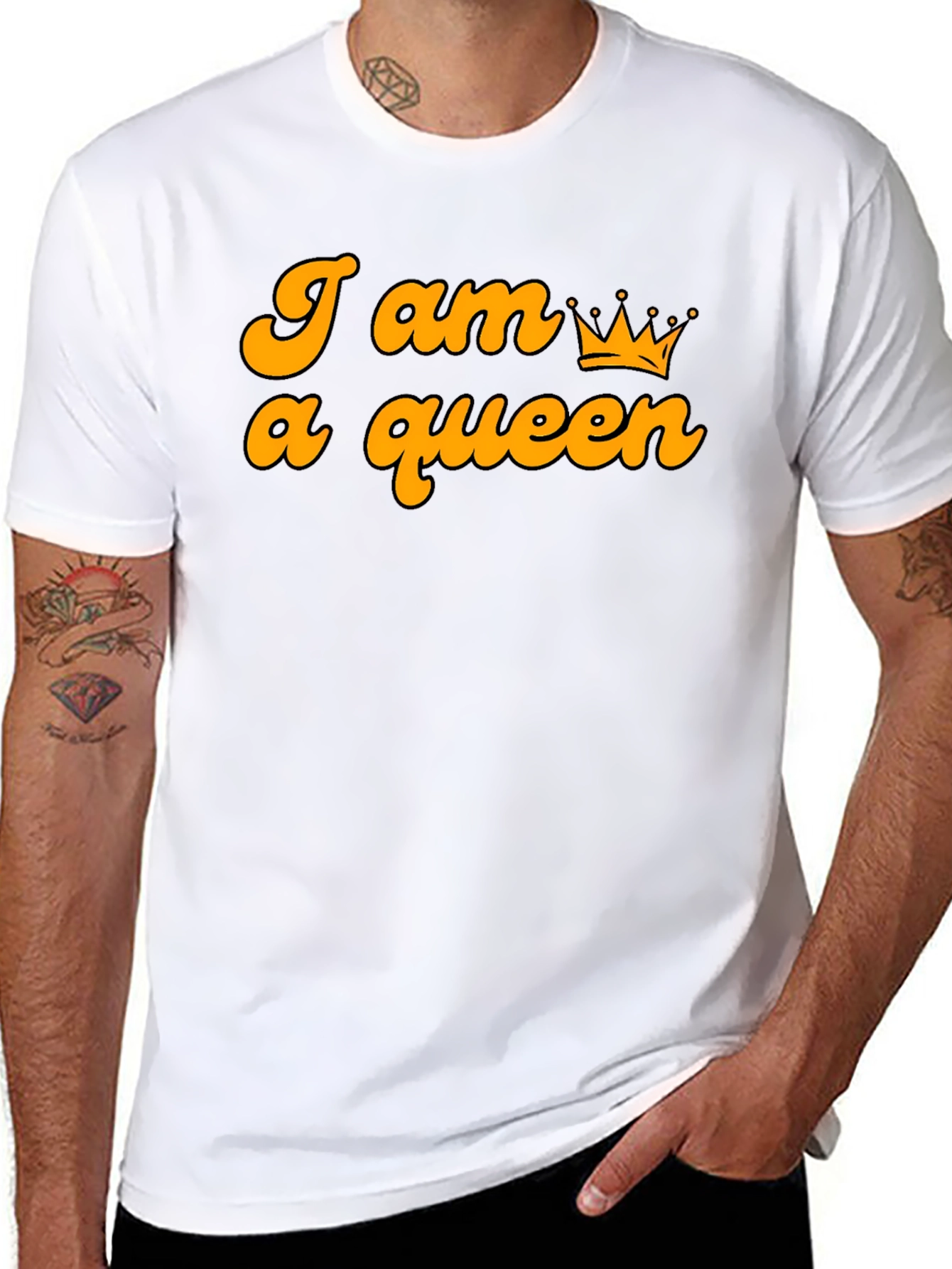 I am a Queen Graphic T-Shirt - Black