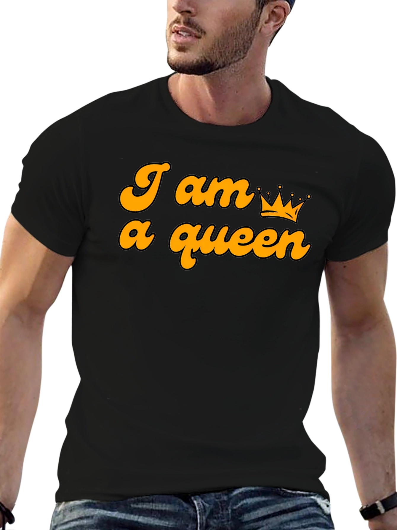 I am a Queen Graphic T-Shirt - Black