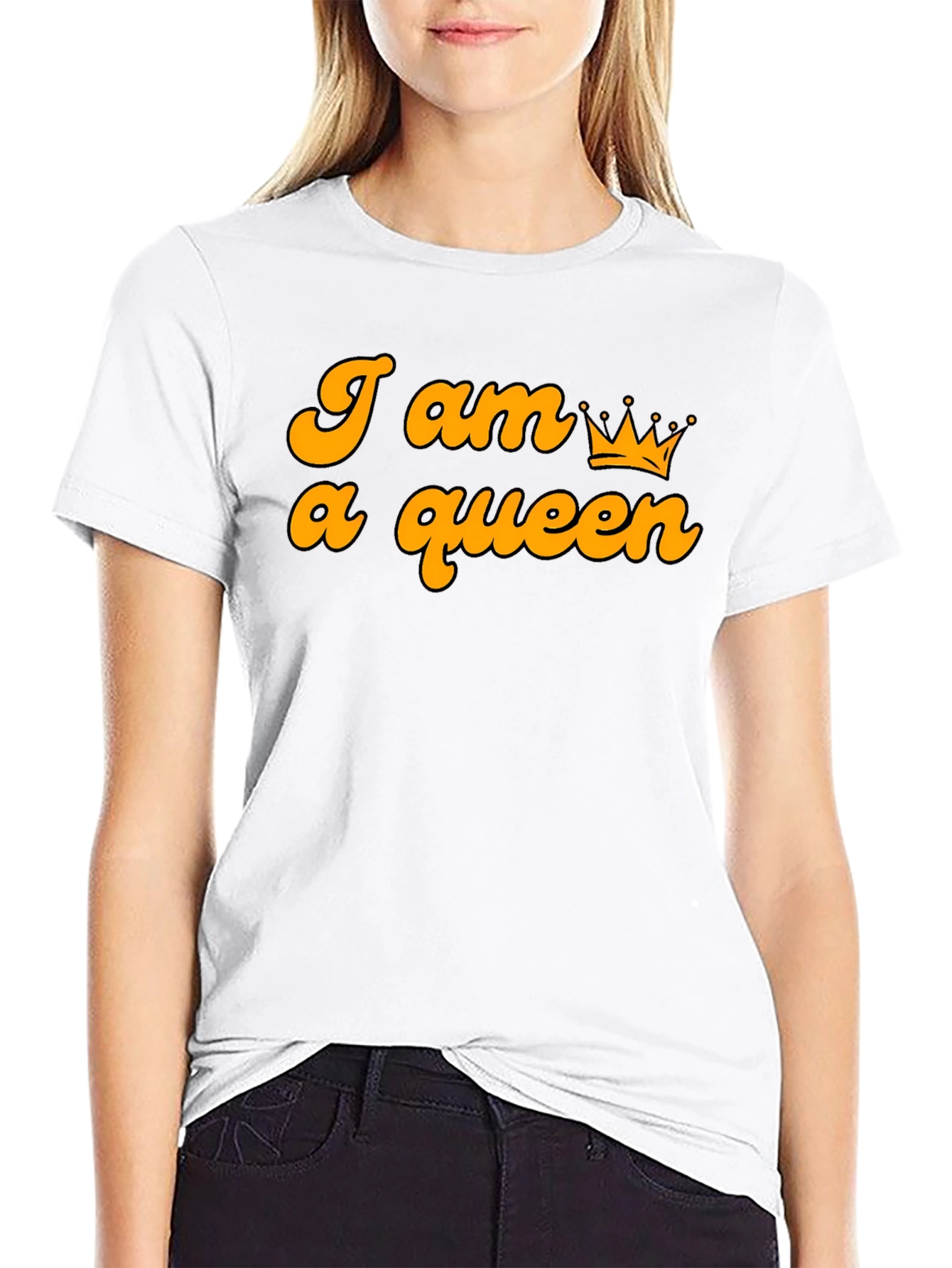 I am a Queen Graphic T-Shirt - Black