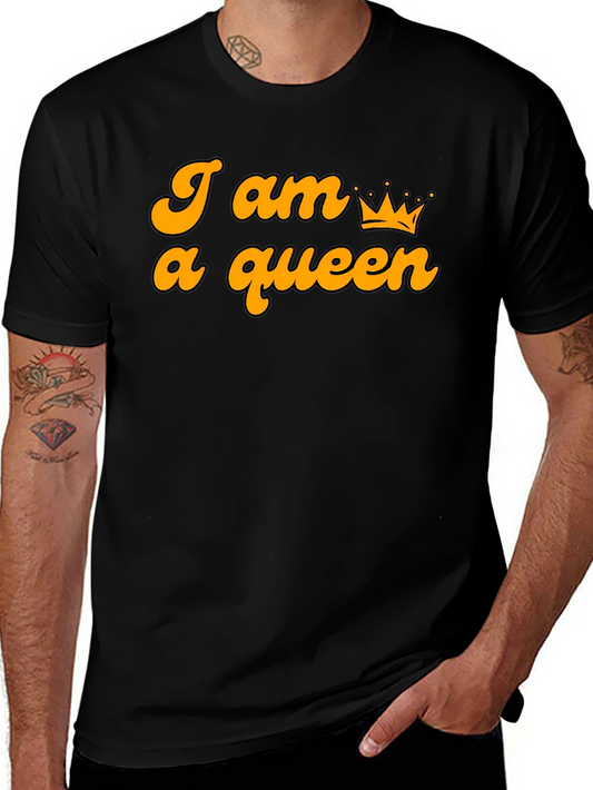I am a Queen Graphic T-Shirt - Black