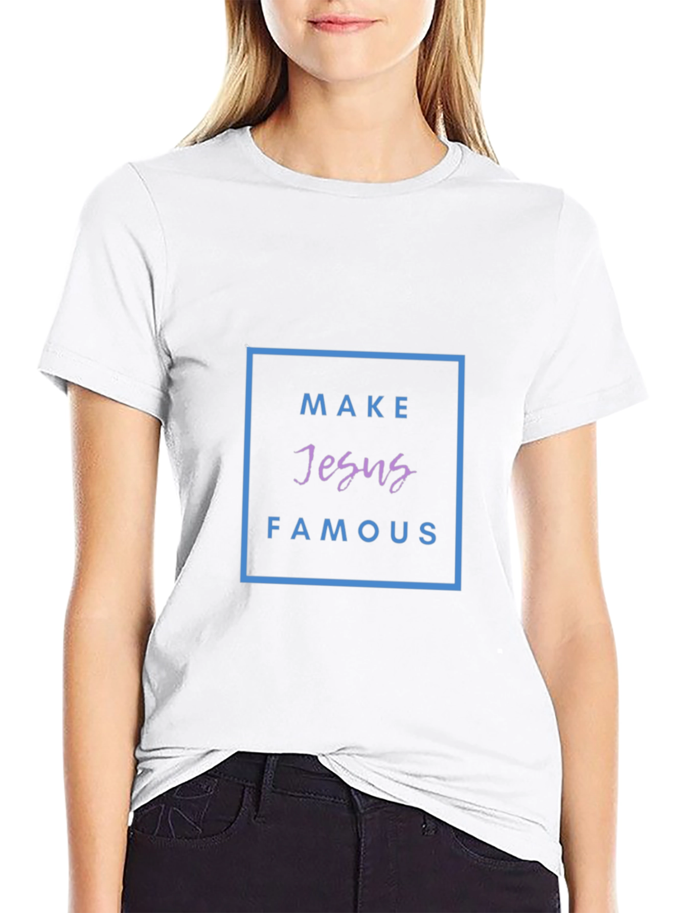 Make Jesus Famous Black T-Shirt