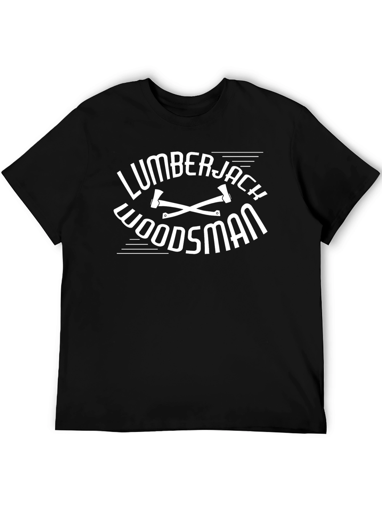 Lumberjack Woodsman Graphic Tee - Classic Black T-Shirt