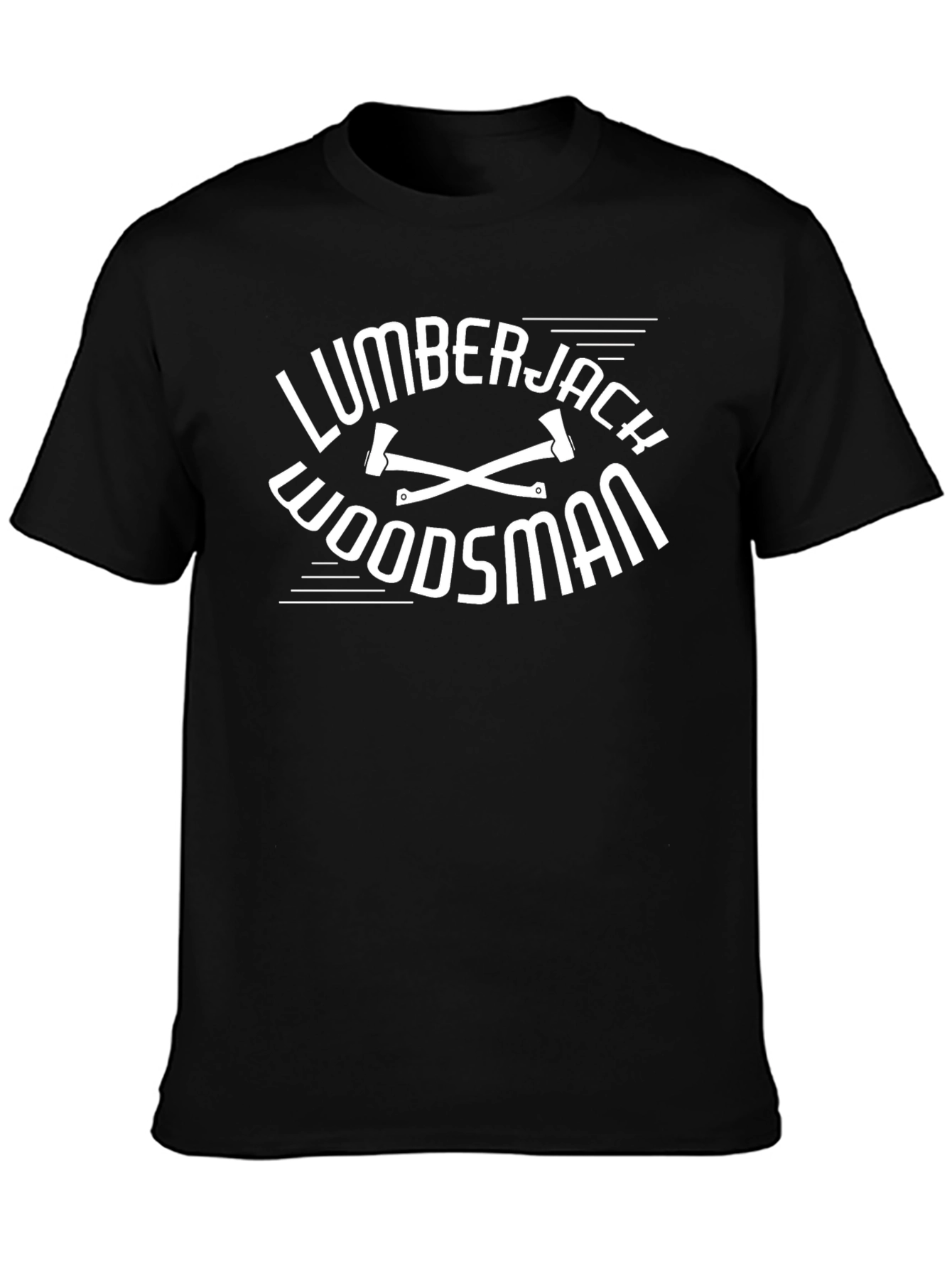 Lumberjack Woodsman Graphic Tee - Classic Black T-Shirt