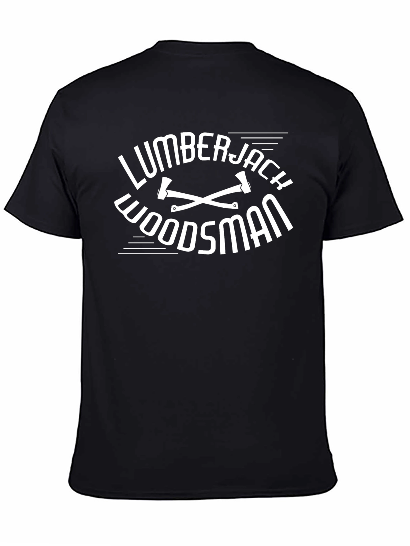 Lumberjack Woodsman Graphic Tee - Classic Black T-Shirt