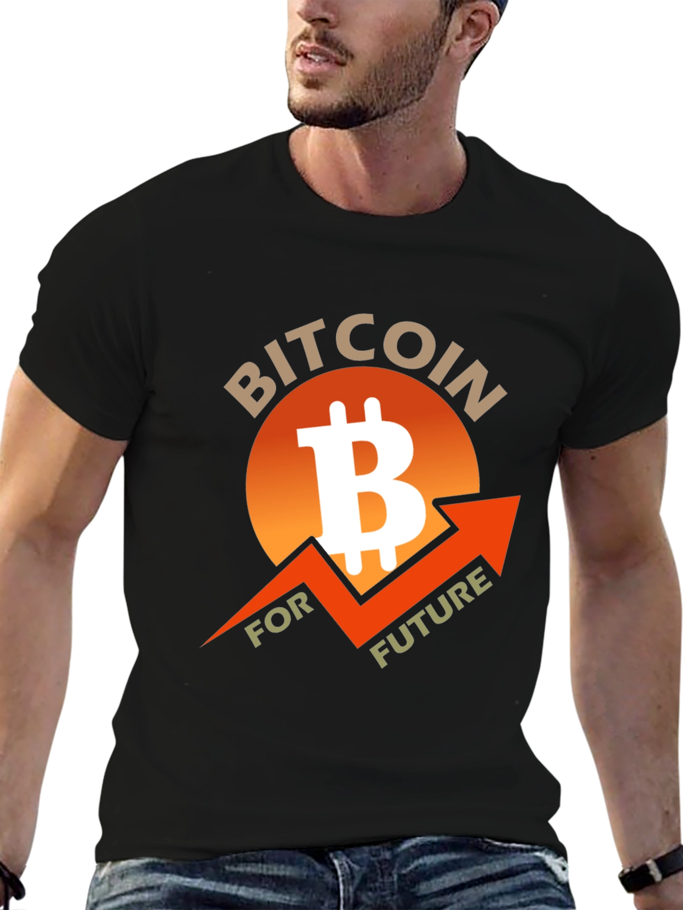 Bitcoin Future Black T-Shirt Crypto Currency Tee