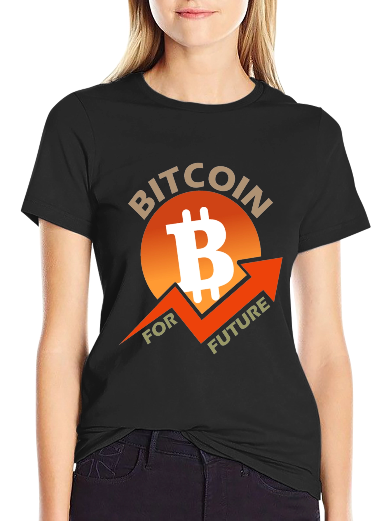 Bitcoin Future Black T-Shirt Crypto Currency Tee