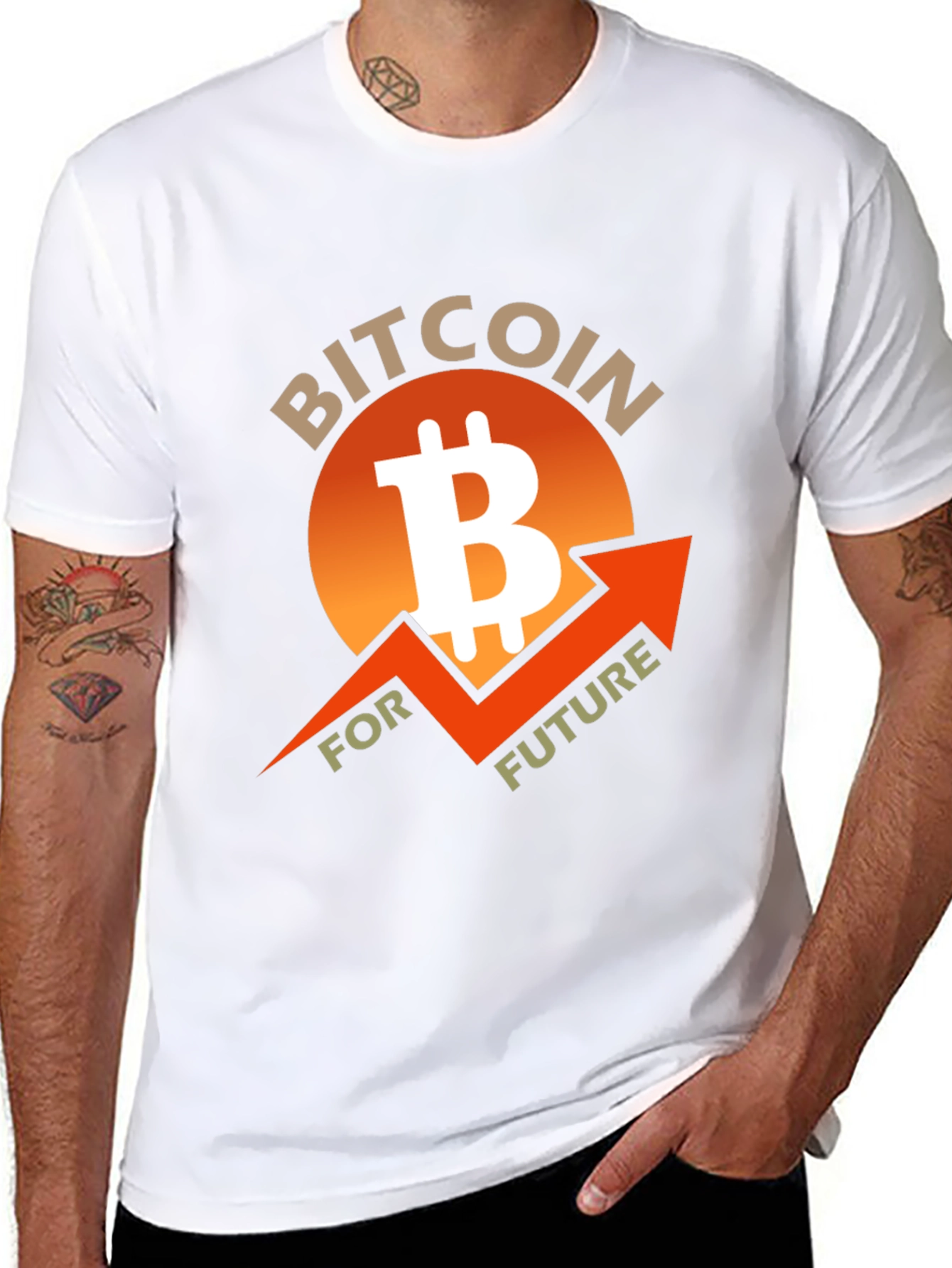 Bitcoin Future Black T-Shirt Crypto Currency Tee