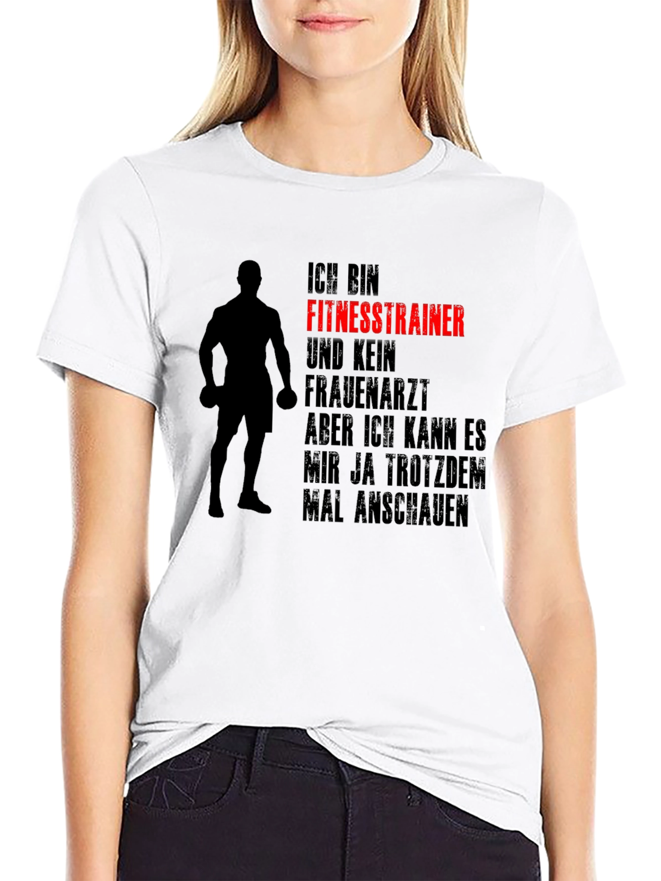 Funny Fitness Trainer T-Shirt German Text