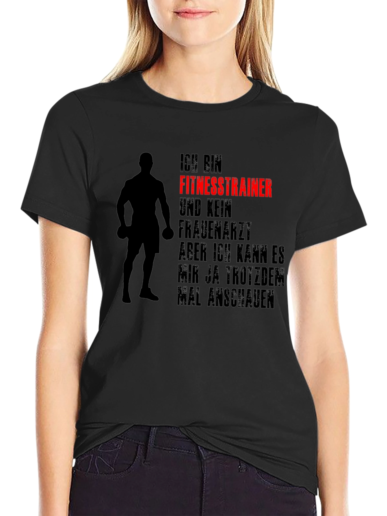 Funny Fitness Trainer T-Shirt German Text