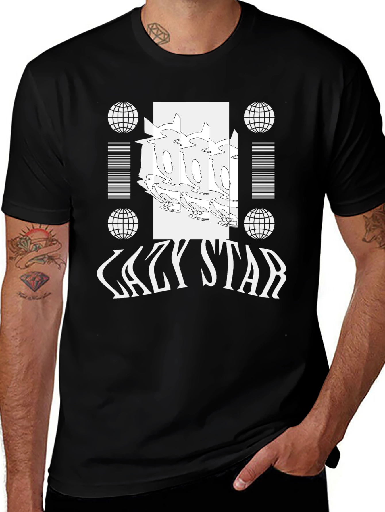 Lazy Star Graphic Tee - Cool & Trendy