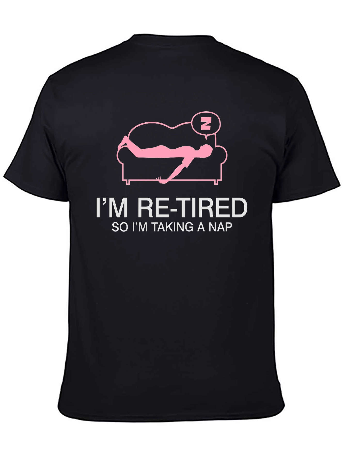 Retired Taking Nap T-Shirt: Funny Retirement Tee