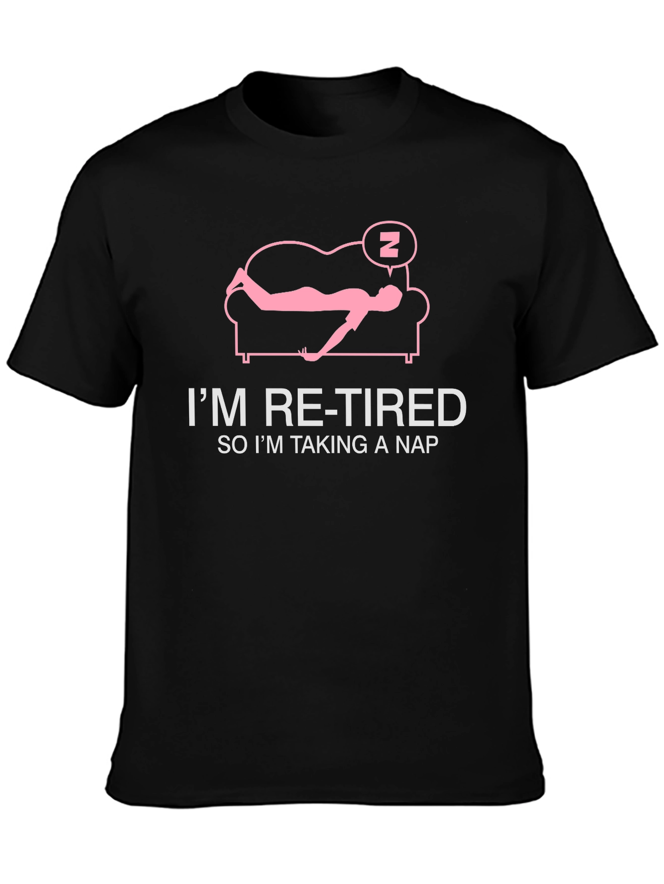 Retired Taking Nap T-Shirt: Funny Retirement Tee