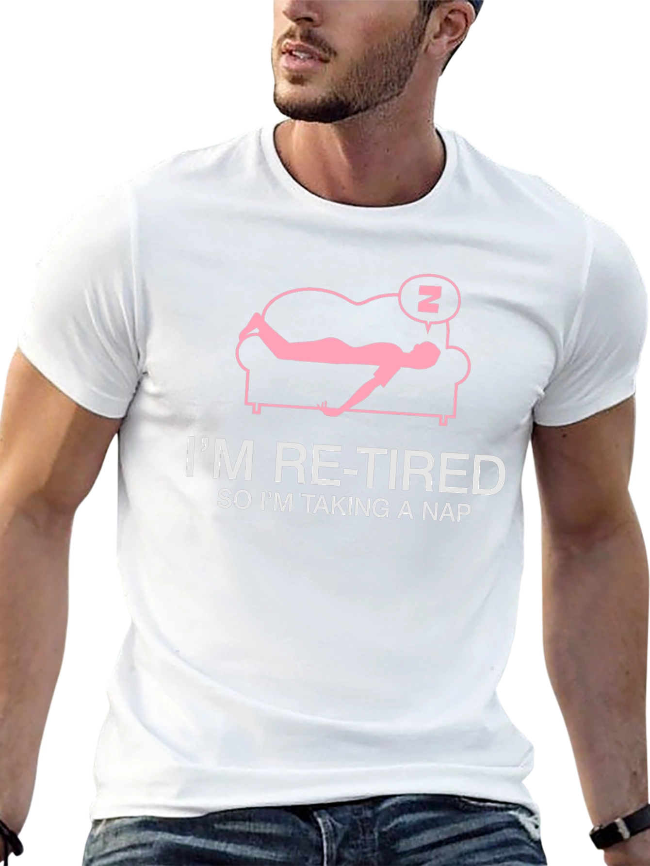 Retired Taking Nap T-Shirt: Funny Retirement Tee