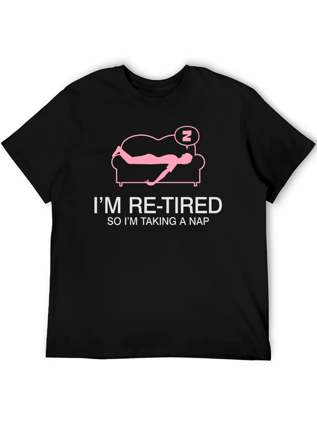 Retired Taking Nap T-Shirt: Funny Retirement Tee