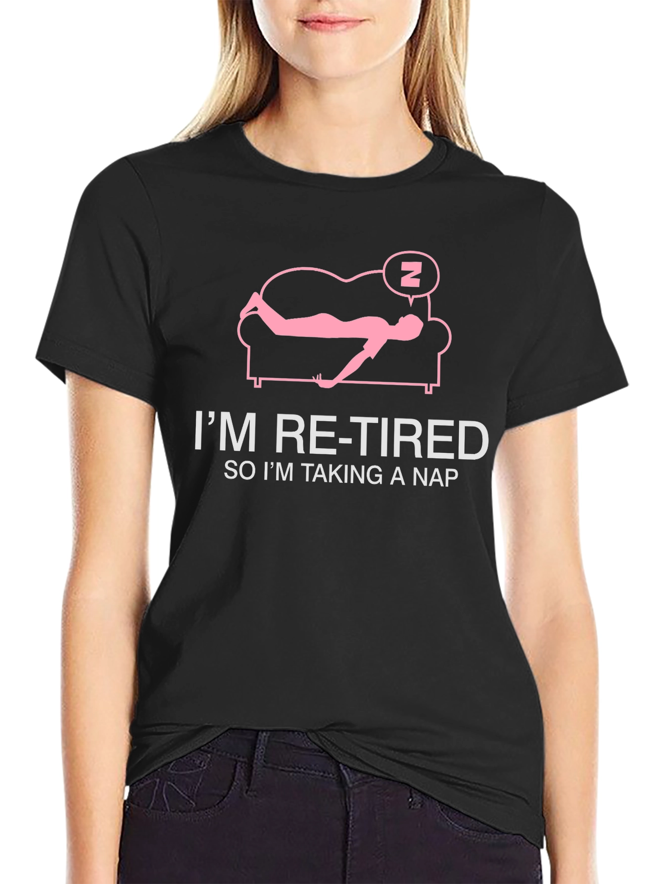 Retired Taking Nap T-Shirt: Funny Retirement Tee