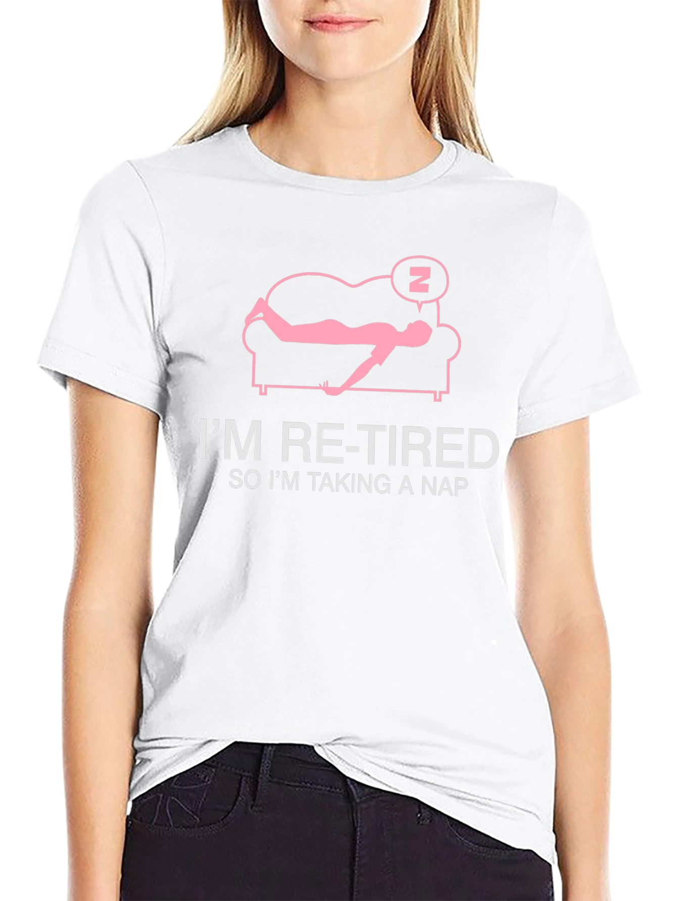 Retired Taking Nap T-Shirt: Funny Retirement Tee
