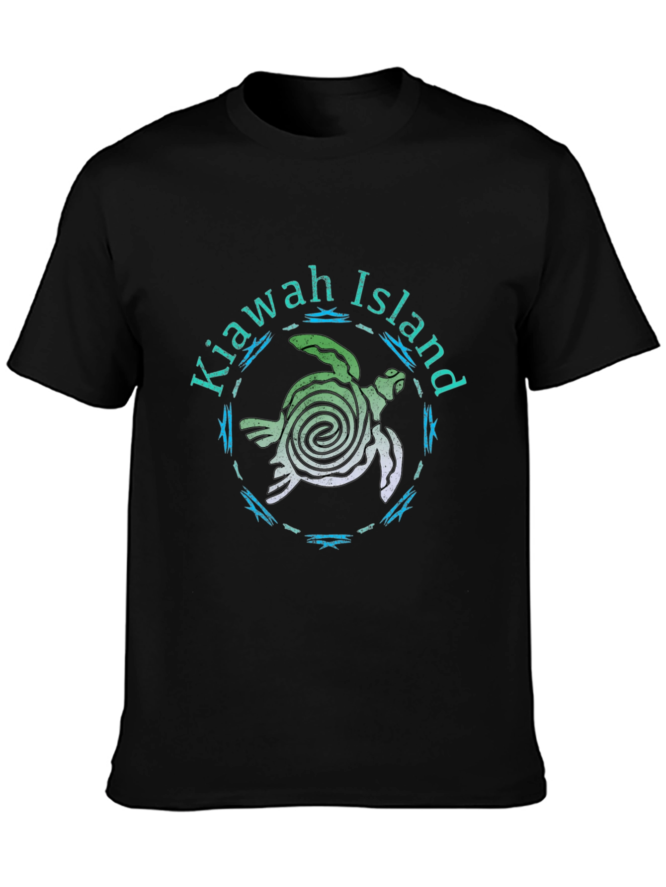 Kiawah Island Turtle Tee - Black Graphic T-Shirt