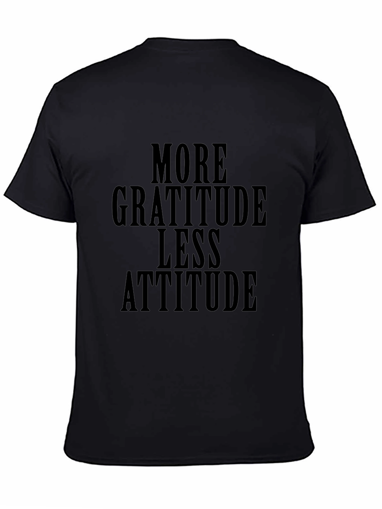 Gratitude Attitude Black Graphic Tee