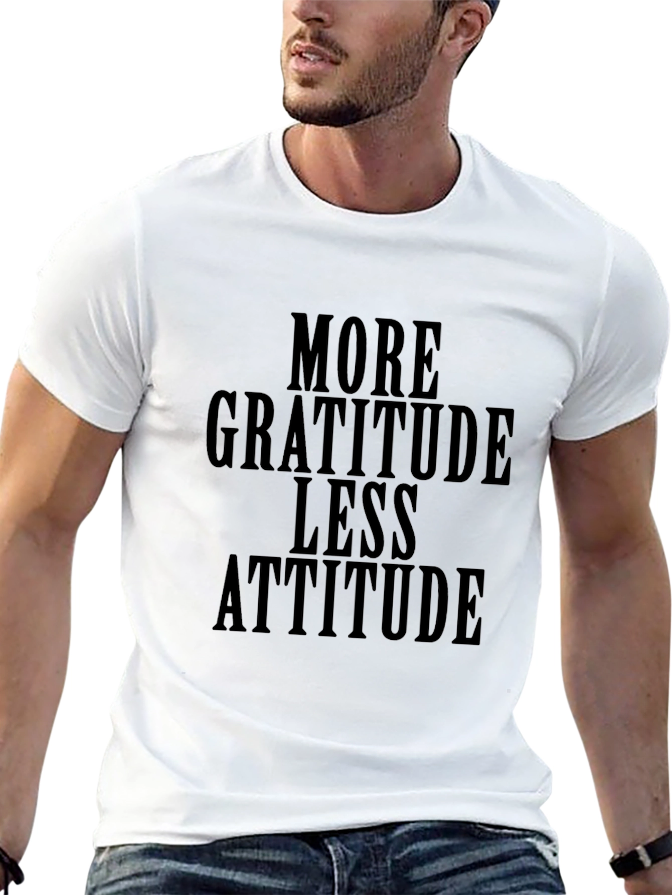 Gratitude Attitude Black Graphic Tee