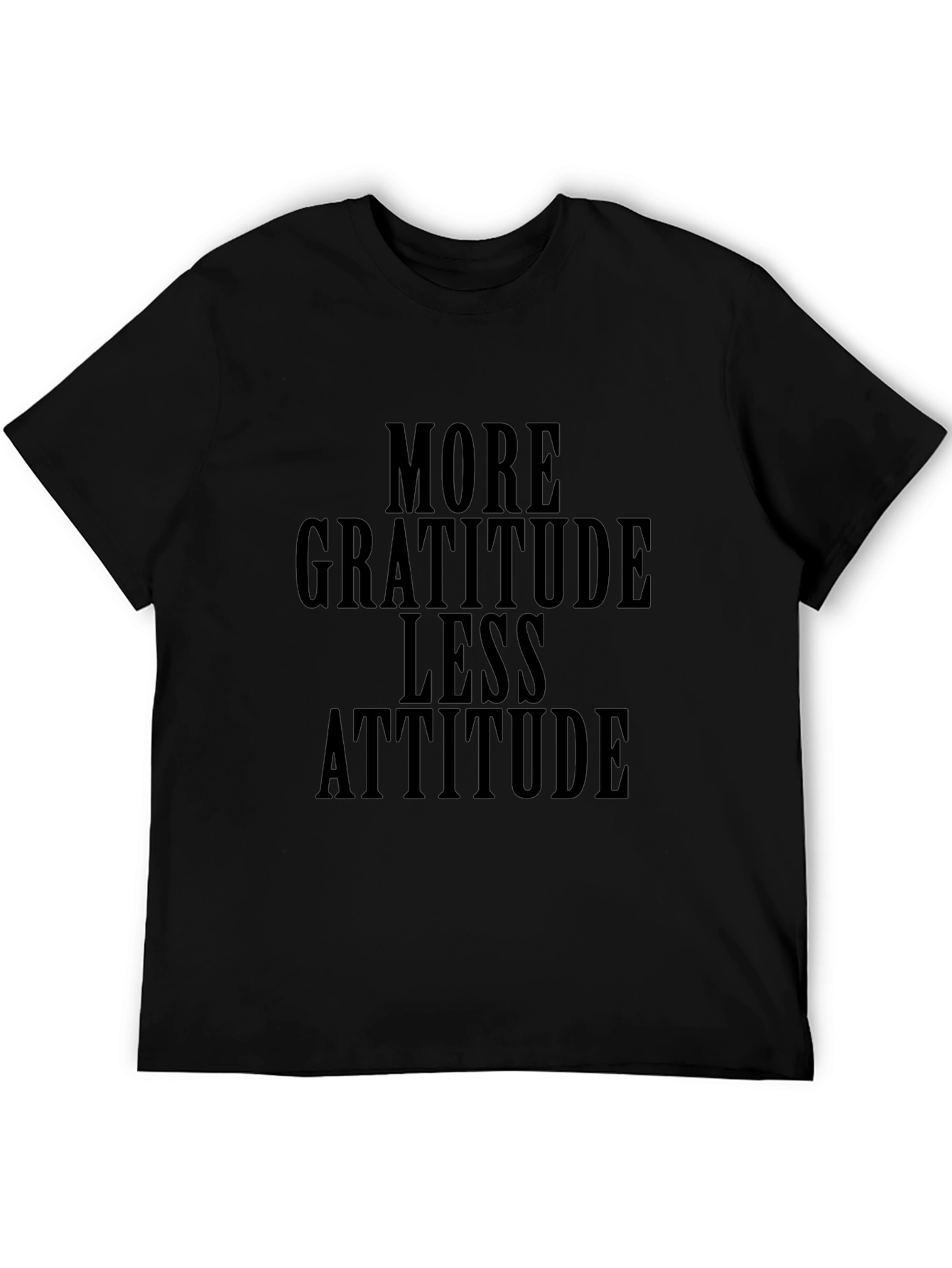 Gratitude Attitude Black Graphic Tee