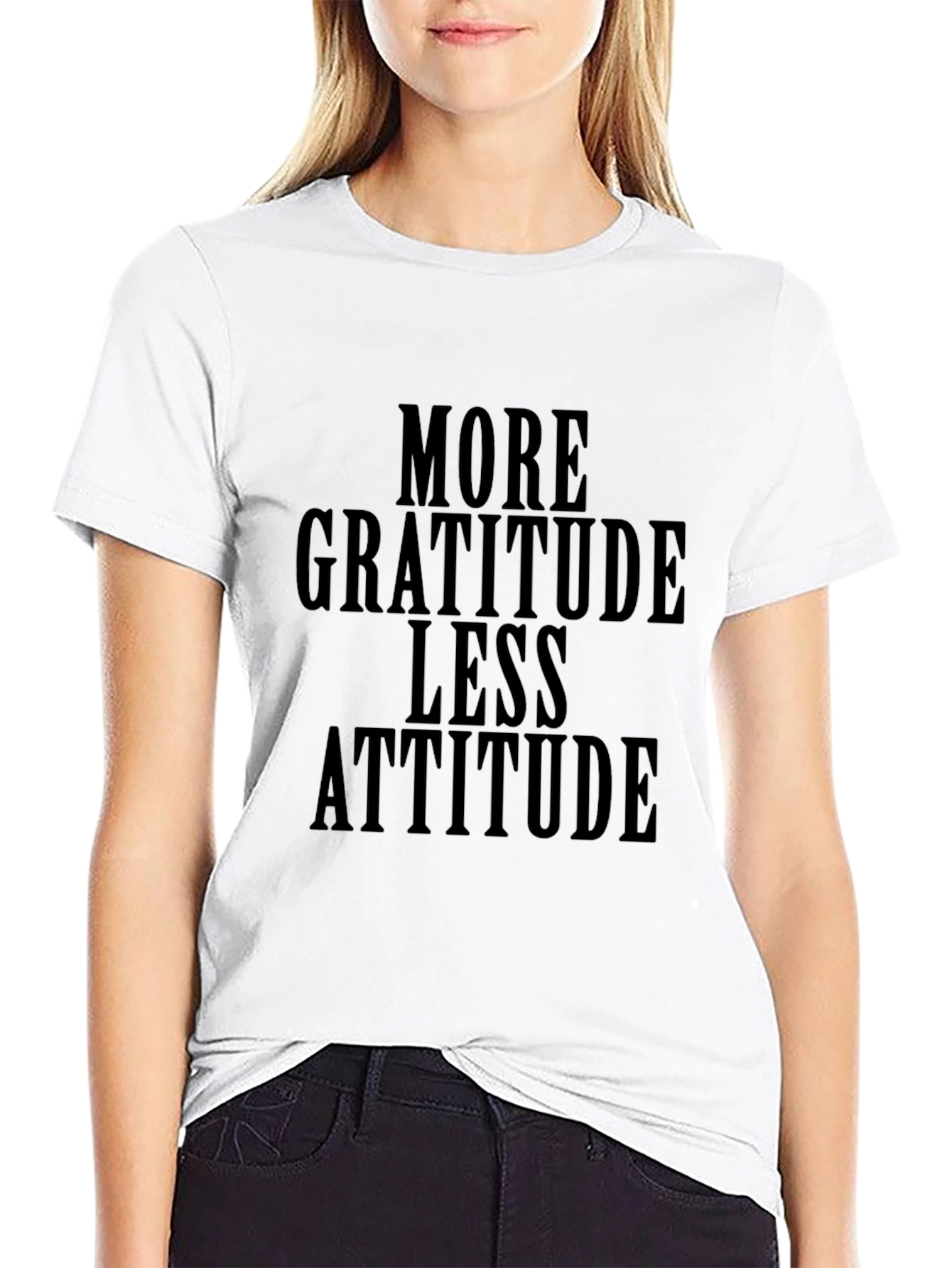 Gratitude Attitude Black Graphic Tee