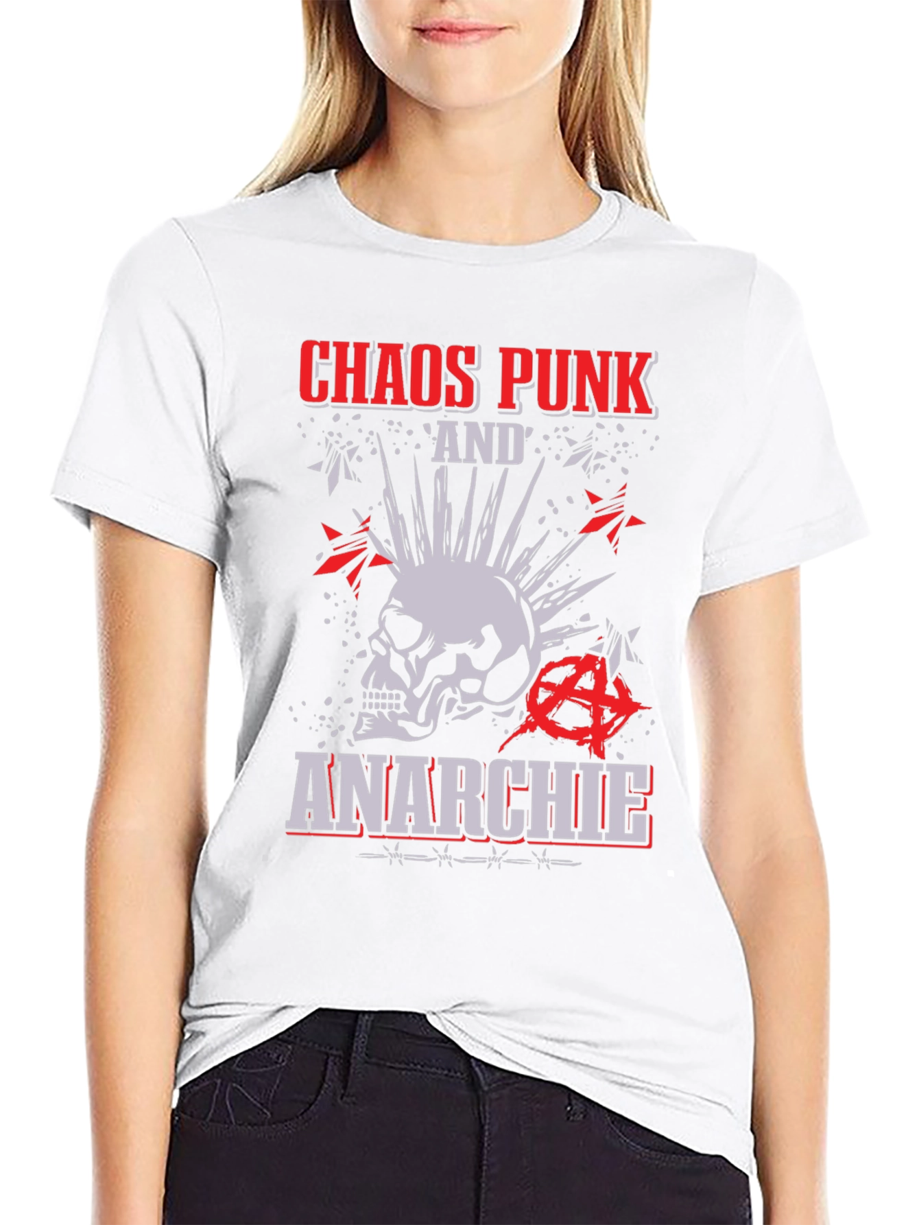 Chaos Punk Anarchie T-Shirt - Stylish Rebellion