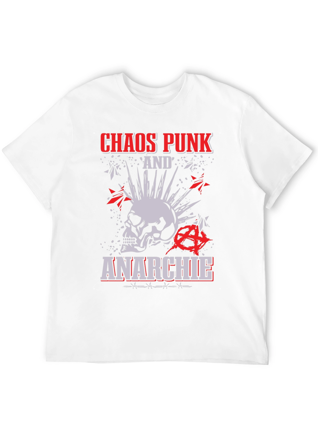 Chaos Punk Anarchie T-Shirt - Stylish Rebellion