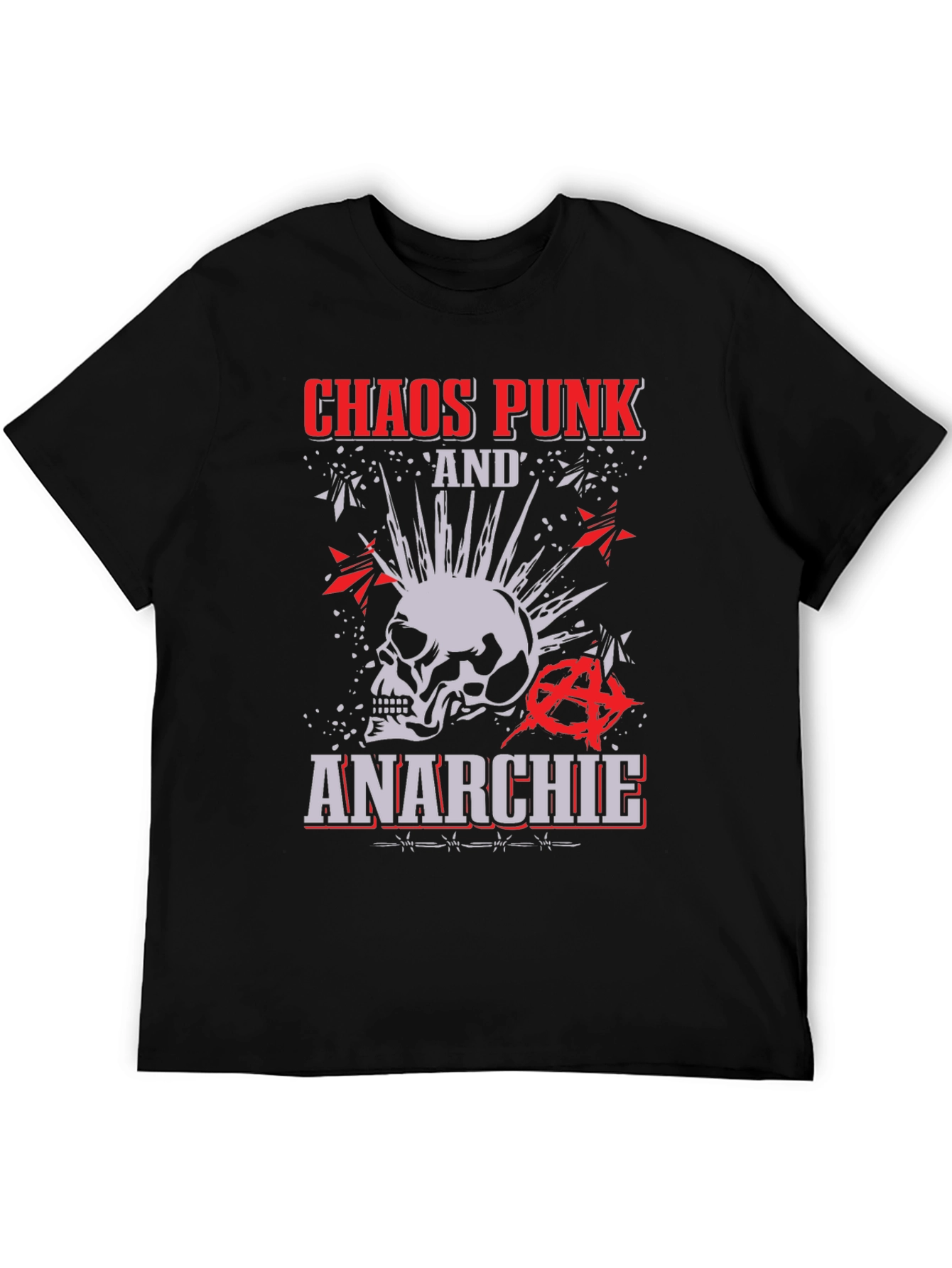 Chaos Punk Anarchie T-Shirt - Stylish Rebellion