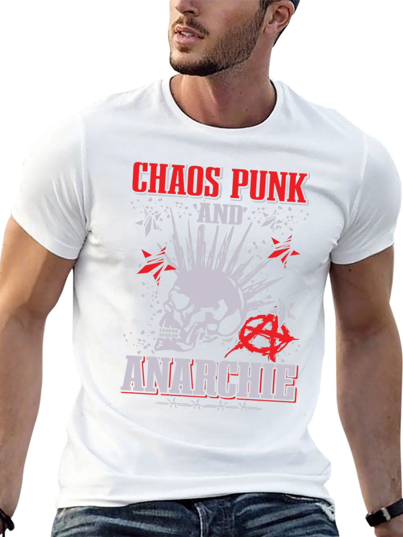 Chaos Punk Anarchie T-Shirt - Stylish Rebellion