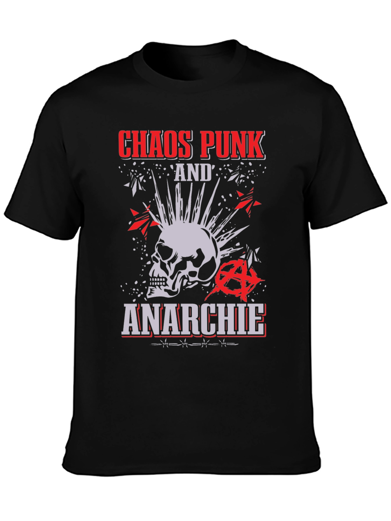 Chaos Punk Anarchie T-Shirt - Stylish Rebellion