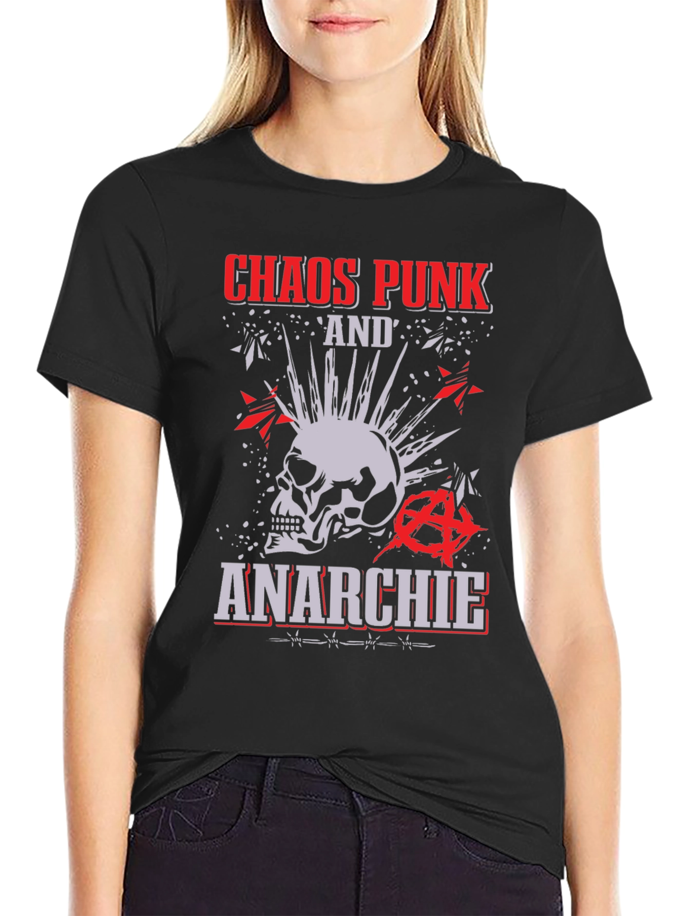 Chaos Punk Anarchie T-Shirt - Stylish Rebellion
