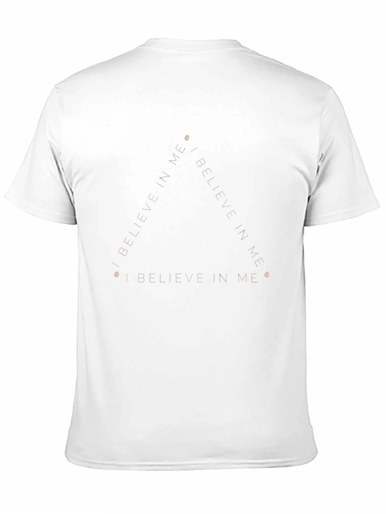 Believe In Me Triangle Graphic Tee - Black